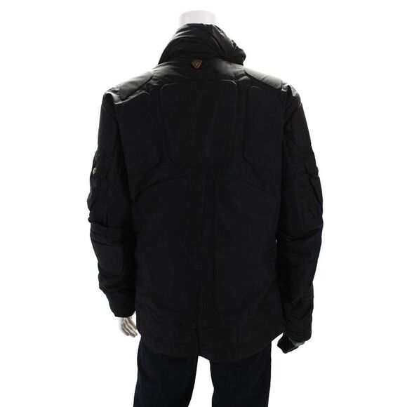 Post Card Mens Front Zip Collared Pocket Lightweight Jacket Black Size 42 - Picture 5 of 8